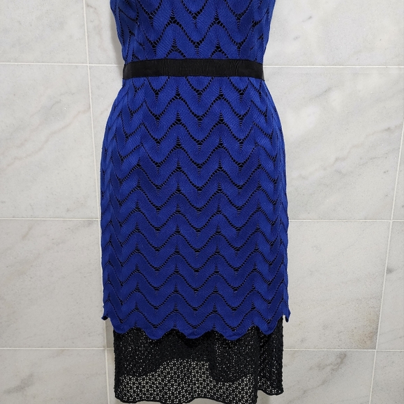 Antonio Melani Halloway Lace Sheath Dress 6 Sleeve - Picture 5 of 13